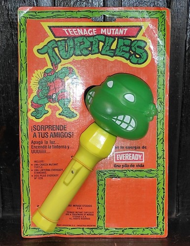 VINTAGE VERY RARE Teenage Mutant Ninja Turtles ARGENTINA BIG LANTERN EVEREADY AD - Picture 6 of 8