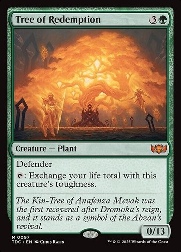 *MtG: TREE OF REDEMPTION - Commander Tarkir: Dragonstorm Mythic - magicman*