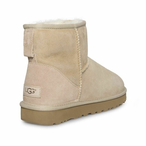 UGG CLASSIC MINI II SAND SUEDE SHEEPSKIN WINTER WOMEN'S BOOTS SIZE US 12 NEW - Picture 3 of 6