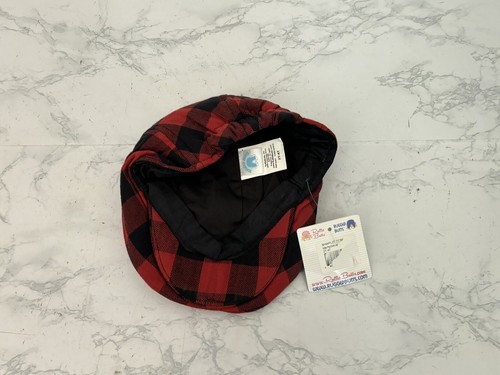 Ruffle Butts Rugged Butts Newsboy Cabbie Hat Sz 2T-4T Red Black Plaid L - Picture 5 of 8