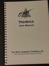 ERGO THIN BRICK ThinBrick Manual Very Rare 130 PGS Very good condition LAST ONE