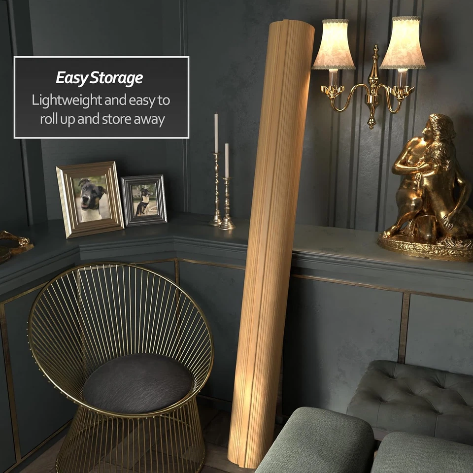 Divisor de habitaciones BF-75-HON, 6 pies, miel Foto 3 de 4