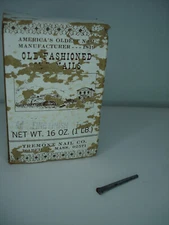 1 lb Old Fashioned Cut Nails - Tremont Nail Company  4D  1 1/2"  Fine finish VTG