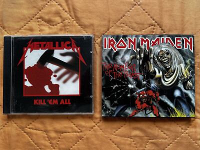IRON MAIDEN Number of The Beast 1998 + METALLICA Kill Em All 1988   Lot of 2 CDs