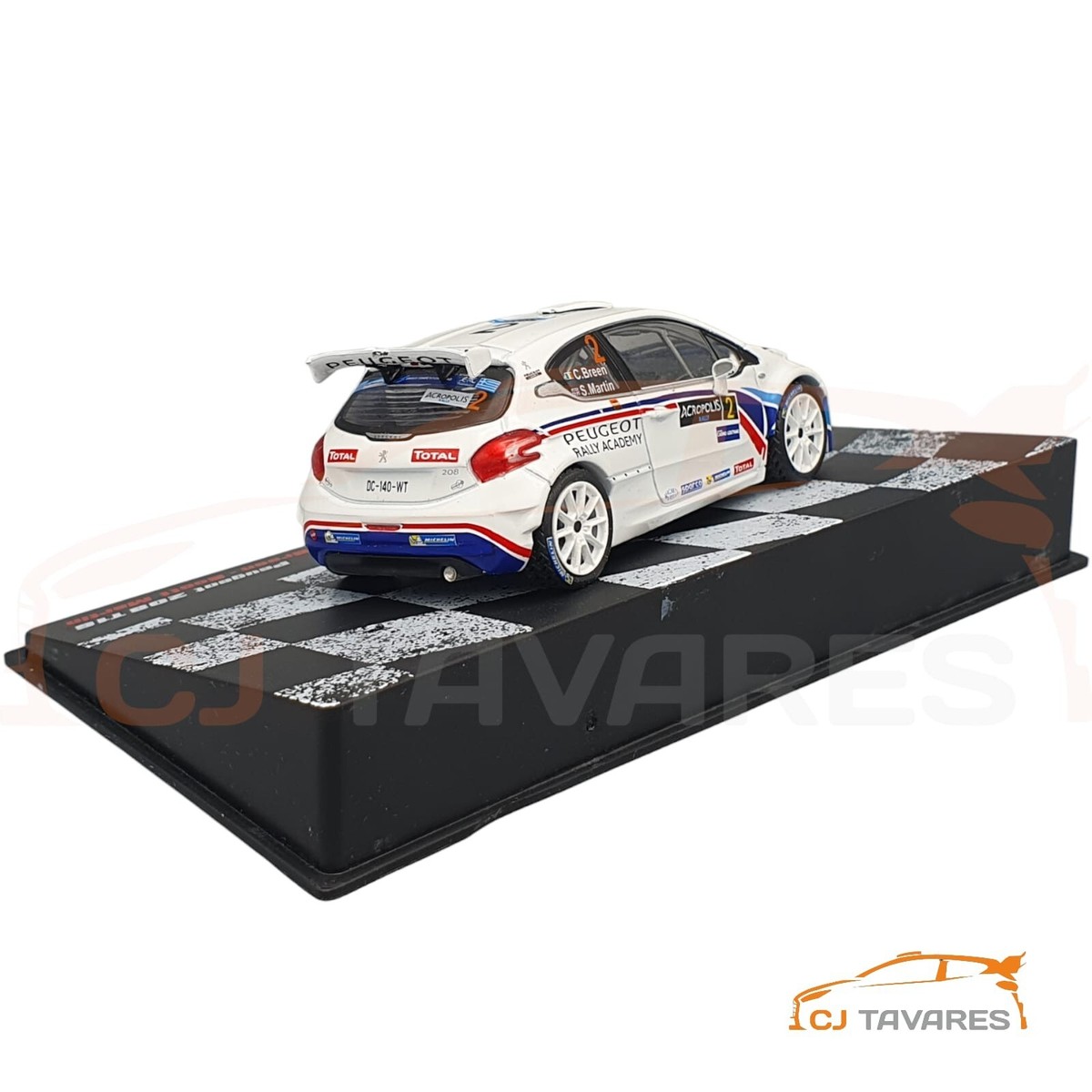 Décalcomanies 1/18 Peugeot 208 Rallye Monte-Carlo 2018 WRC - Neuf
