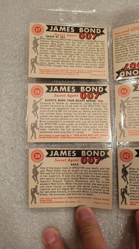 James Bond Film 1965, 30 Vintage Trading Cards - Bild 15 von 21