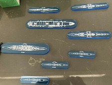 WWII 1/1800 Acrylic 2D Etched Fleet Set Of 24 US And IJN Victory and War at Sea