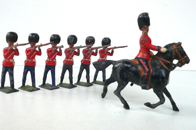 10 Soldats US Navy En Plomb Peint, Britains, 54mm, époque Contemporaine, Repeints