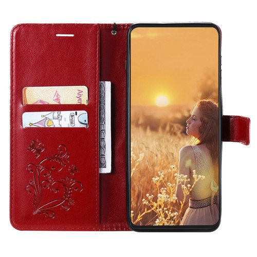Butterfly Pattern PU Leather Flip Wallet Case Cover for Huawei Honor 9 10 Lite - Picture 11 of 20
