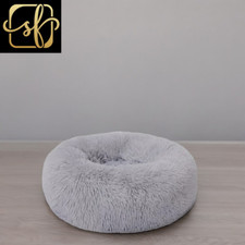Light gray 50cm Cat Kennel round Pet Kennel Plush Dog Kennel Four Seasons Univer