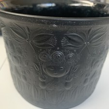 Vtg Rosenthal PorcelainPlanter BjornWinblad Design Noire Matte StudioLinie 5x6”