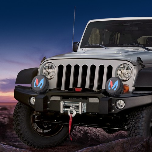 7" 9 " LED Work Light Bar Protective Cover w/String for Driving Fog Lights Pods - Foto 7 di 35
