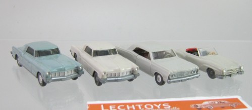 Wiking 1:87, PKW Konvolut 60er Jahre Mercedes 190SL, Ford Continental, Chevrolet