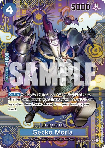 One Piece Card Gecko Moria ST03-004 SP C Parallel Rare Japanese