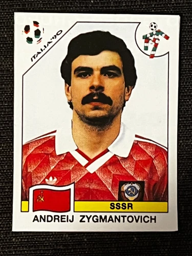 STICKER PANINI WORLD CUP ITALY 90 ZYGMANTOVICH SSSR URSS # 142 RECUP REMOVED