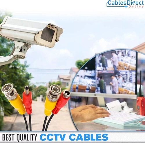 50M BNC DC Power Lead CCTV Security Camera DVR Video Record Extension Cable - Picture 5 of 5