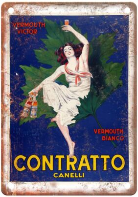 1925 Vintage Liquor Poster Retro Look Reproduction Metal Sign E639