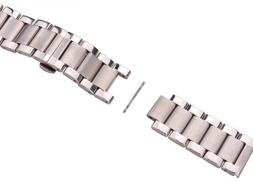 22MM Oyster Brushed Stainless Steel Strap Metal Bracelet Wrist Watch Band NEW - Picture 2 of 4