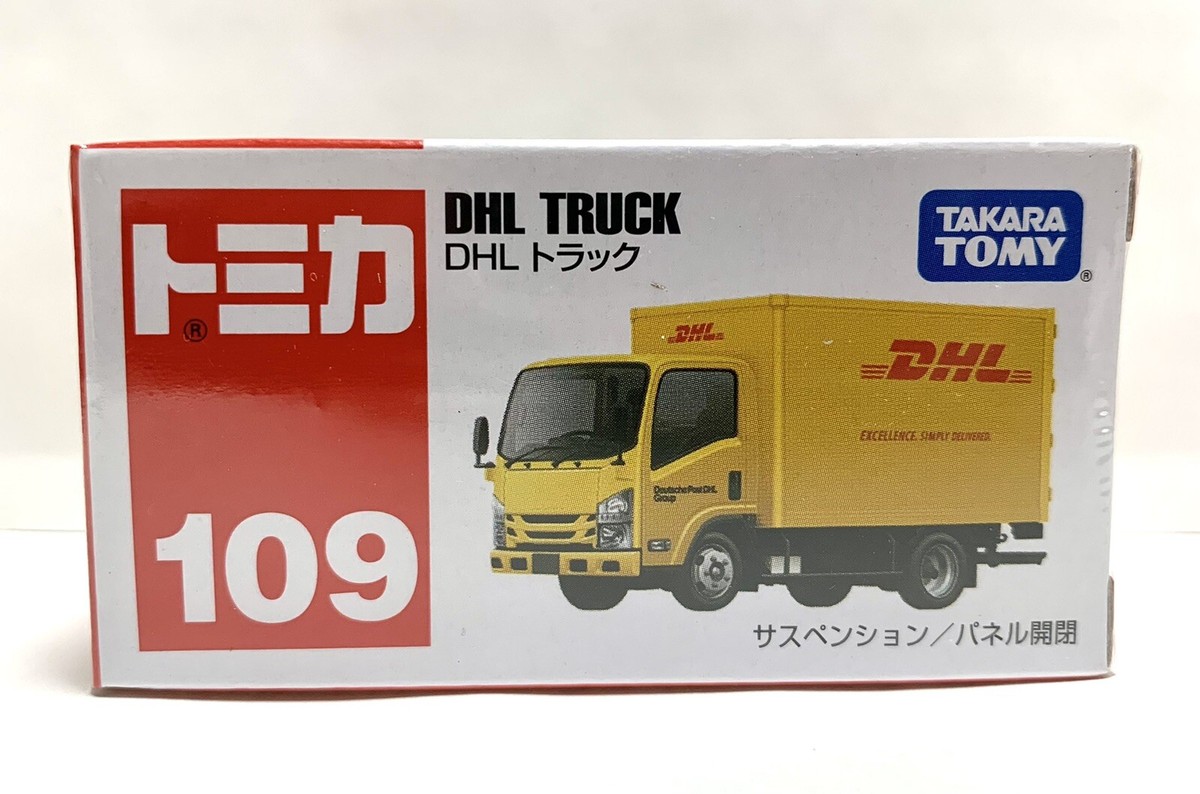 トミカ 109 いすゞ エルフ DHL トラック ISUZU ELF npr nkr truck van トミカ 109 いすゞ エルフ DHL トラック ISUZU ELF npr nkr truck van