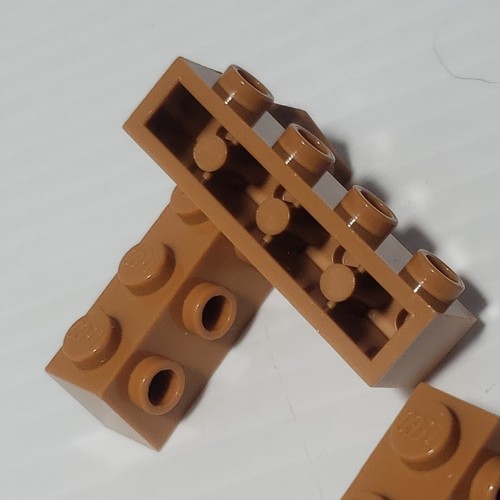 LEGO 1x4 Brick w 4 Studs on Side MEDIUM NOUGAT (x5) 30414 NEW REPLACEMENT PARTS - Picture 4 of 6