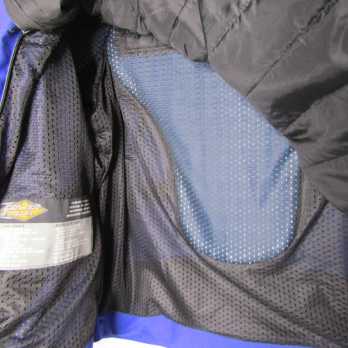 Power Trip Motorcycle Jacket Women 2XL Cobalt Armored Ventilated Zip Out Liner - Picture 8 of 9