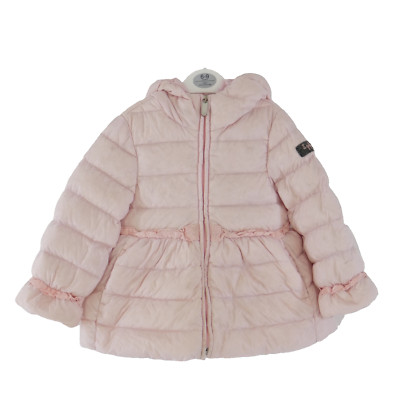 Il Gufo Mädchen Jacke Mantel Puffer Daunen hellrosa wattiert gesteppt Alter 2 Jahre