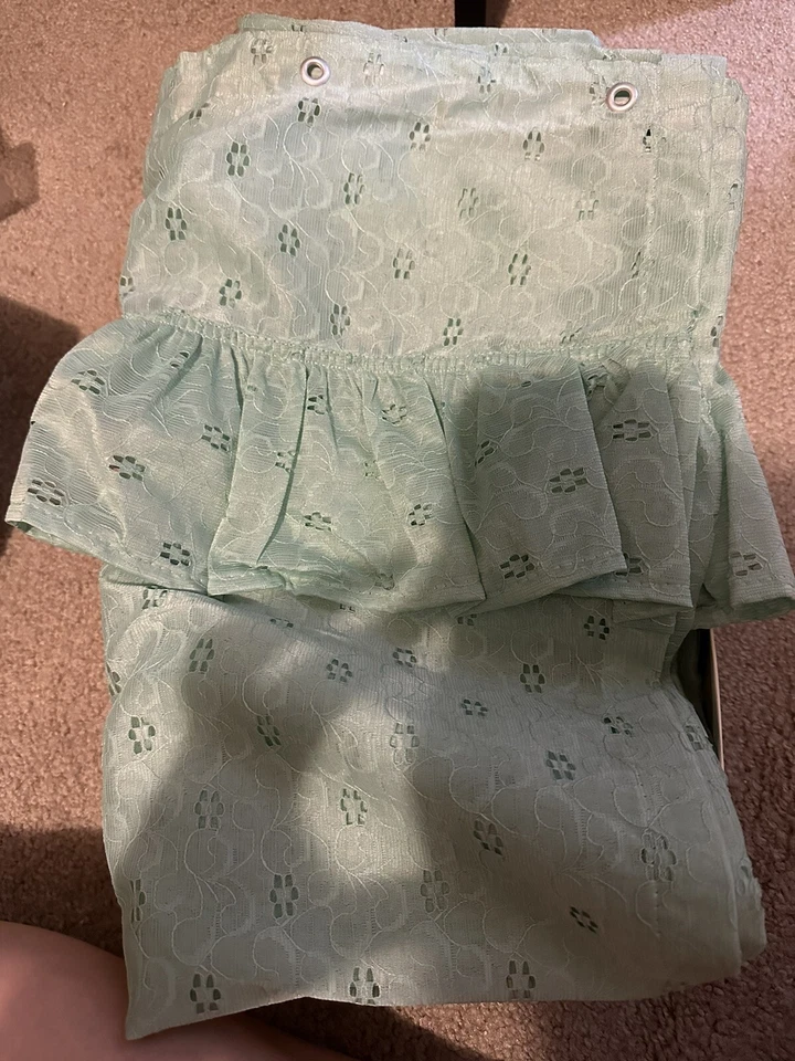 Conjunto Cortina de Ducha Vintage Violet Mills Rivoli-Ruff Mediados de Siglo Moderno Foto 2 de 4