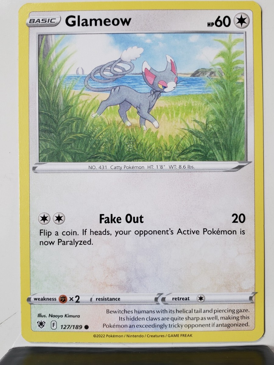 Glameow 127/189 NM / M - Astral Radiance Pokemon Card