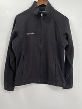 Columbia Medium Fleece Jacket Womens Black Benton Springs Full Zip Mock Neck