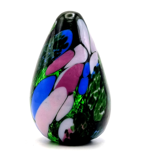 GUERNSEY ISLAND STUDIO Paperweight Petite Vibrant Emerald Dapple Glass c.1980 VG - Picture 2 of 11