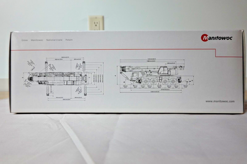 TWH 090-01146 MANITOWOC GROVE GMK4100L CRANE IN RED AND WHITE - 1:50 SCALE NIB - Picture 5 of 13
