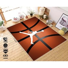 American Basketball Man, Sport Man Rug, Basketball Decor Rug, Legendman Rug