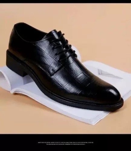 Black Men Suit Shoes Party Men's Dress Shoes Italian Leather Formal Shoes Men - Picture 17 of 33