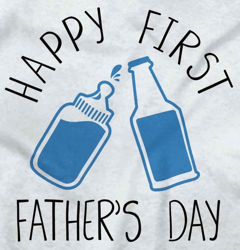 Happy First Fathers Day Dad Shower Gift Unisex Baby Infant Romper Newborn - Picture 2 of 9