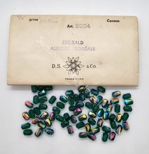 Factory Pack Swarovski Crystal Emerald AB 9x6mm Barrel 5204 Beads; 72pc