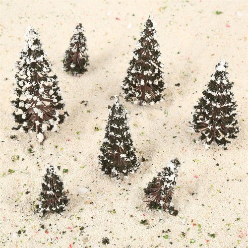 16pcs Plastic&Foam Model Trees Train Railway Layout Diorama Scene 6/8/10/12cm - Picture 5 of 10