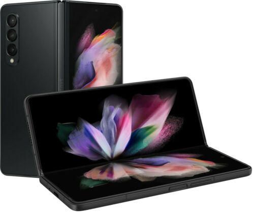 Samsung Galaxy Z Fold 3 Unlocked 5G Black-White 12+256GB Smartphone - Picture 4 of 12