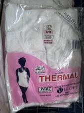 Ladies Women Thermal Underwear Sleeveless T Shirt Fully Brushed Good Quality