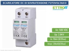 SCARICAT. LIMITATORE SOVRATENS. PER FOTOVOLTAICO TIPO 2 T2 D 2P DC500V 2.8KV10KA
