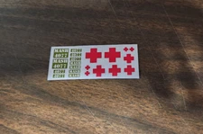 Aurora AFX M.A.S.H. Prototype Reproduction Stickers Die Cut!