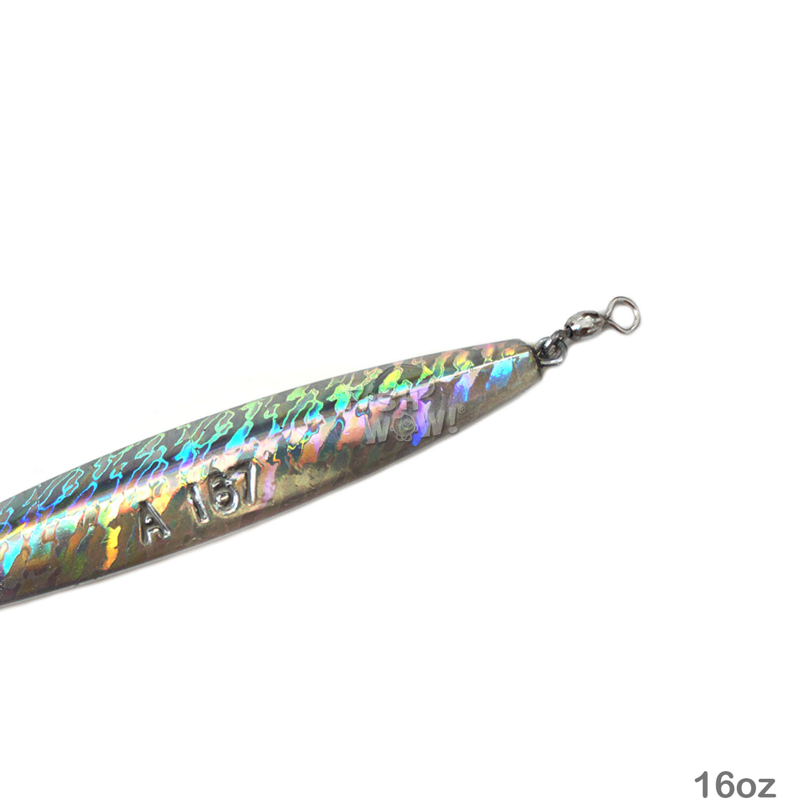 20pcs 16oz Fish WOW!® Diamond Jig Mylar Holographic Laser Treble Hook big game - Image 6