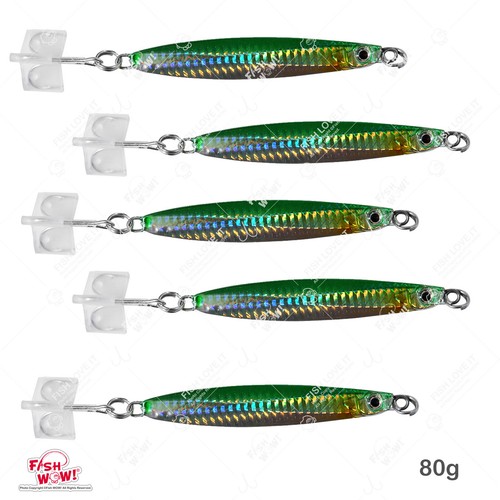 Lot De Leurres Vertical Jig Colt Sniper 42g Avec Hameçon Triple Mustad 3x - Couleurs Aléatoires - Pour Pêche En Mer Et Eau Douce
