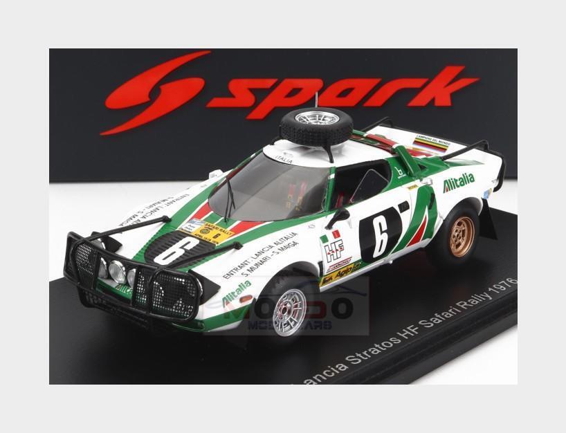 1:43 SPARK Lancia Stratos Hf Alitalia #6 Rally Safari 1976 1:43 SPARK Lancia Stratos Hf Alitalia #6 Rally Safari 1976