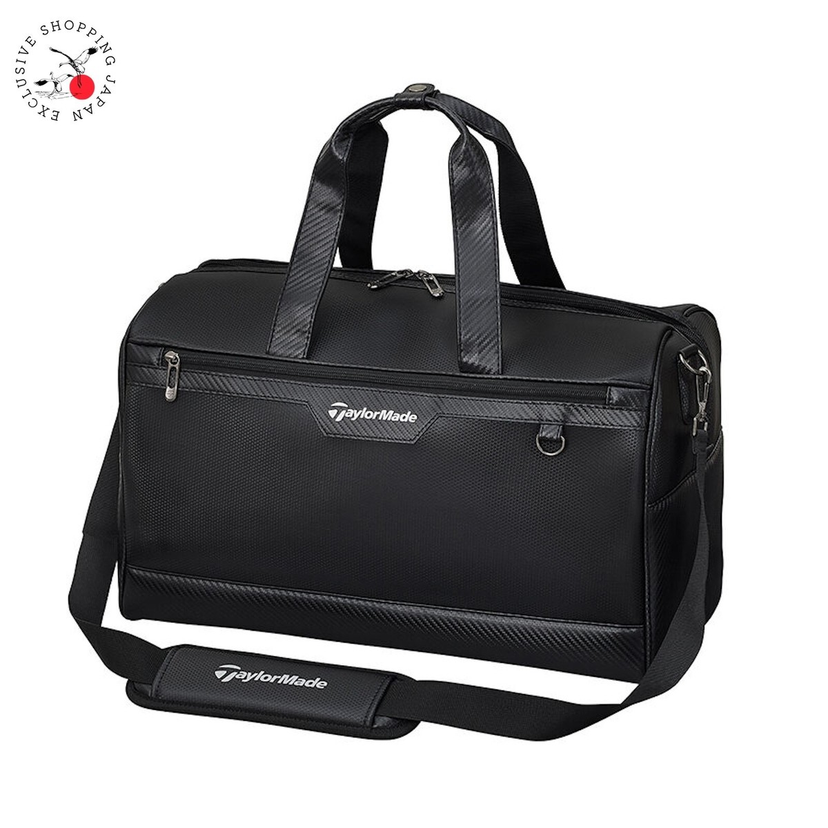 Audi×TaylorMadeボストンバッグ JPL24013 BLACK TaylorMade Golf Boston Duffel Bag Auth-Tech UN726 Shoes Pocket