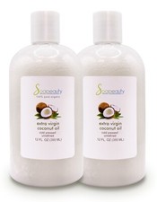 EXTRA VIRGIN COCONUT OIL UNREFINED COLD PRESSED NATURAL 24 OZ 2X12