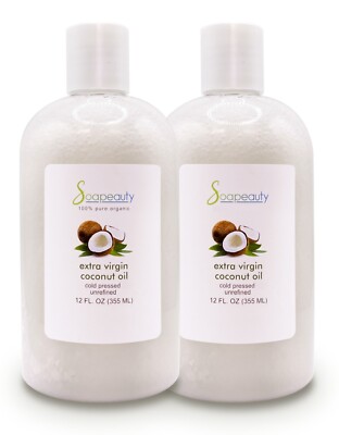 EXTRA VIRGIN COCONUT OIL UNREFINED COLD PRESSED NATURAL 24 OZ (2X12)