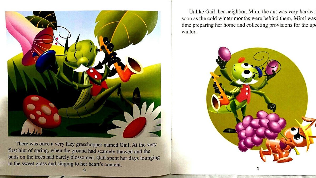 LITTLE CLASSICS BOOKS Ant & Grasshopper, Jack & Beanstalk, 3 Pigs