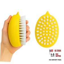 2-Pack Yellow Fruit & Vegetable Brushes for Fruits & Vegetables