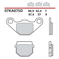 Brembo Hinteres BREMSBELAGE-KIT FUR Aprilia SX E5 125 21-21-COD.07KA07SD