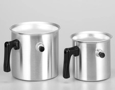 Wasserbadkocher Aluminium 1L Ø12cm Silber Milch Saucen Dessert Herd